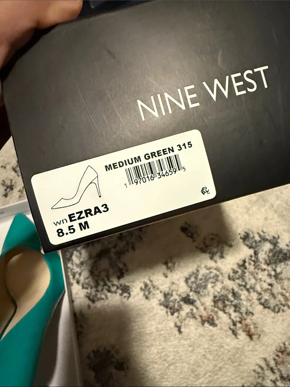 Nine West Teal Pointed-Toe Pumps - Bright Teal Finish